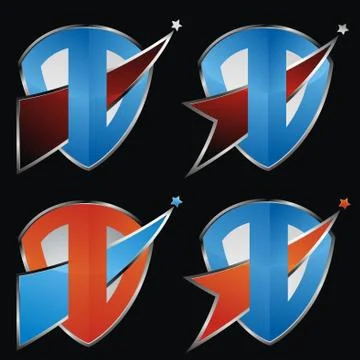 Comet icon set Stock Illustration