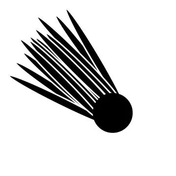 Comet icon on white. Stock Illustration