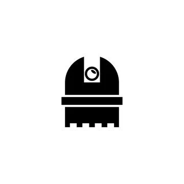 Comet Observatory, Astronomy Telescope. Flat Vector Icon illustration. Simple Stock Illustration