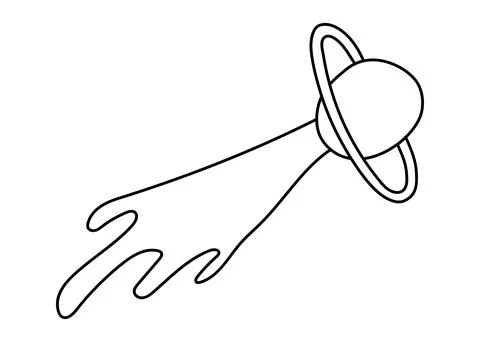 Comet or meteor Stock Illustration