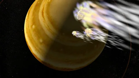 Comet Shoemaker–Levy 9, impact 002 Stock Footage 36558882