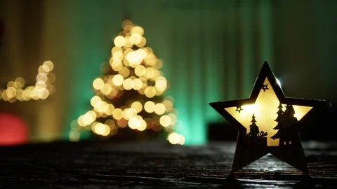 Comet Star Announces The Magic Of Christmas Stock Footage 293383806
