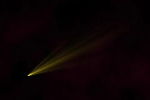 Comet in starry space. Stock Photos