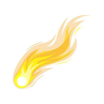 Comet tail glowing moving through space イラスト素材