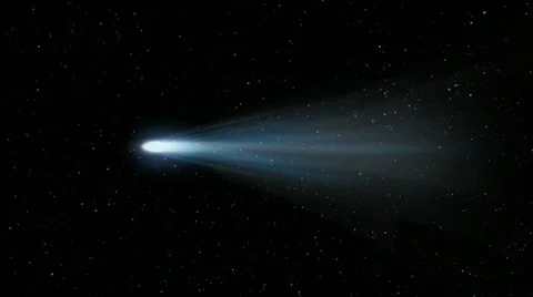 Comet tails out in spectacular galactic show Stock Footage 21969520