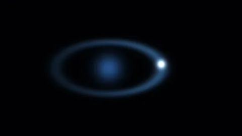 Comet trail cosmic background with seamless motion for Stock Footage 341640693