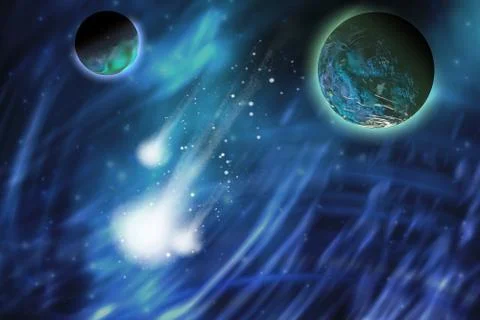 Comets Stock Illustration