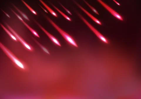 Comets, star falling, astronomy, light motion abstract, vector background Stock Illustration