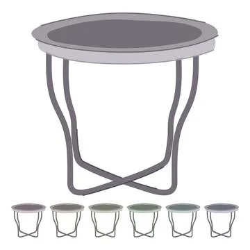 Comfor folding table vector cartoon graphic Stock Illustration