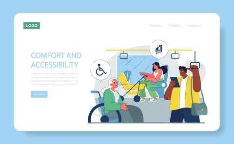 Comfort and Accessibility concept. Stock Illustration