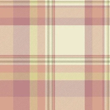 Comfort check textile vector, valentines day tartan fabric plaid. Pastel te.. Illustrazione stock