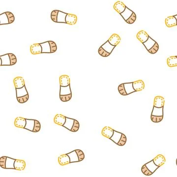 Comfort footwear vector seamless pattern Illustrazione stock
