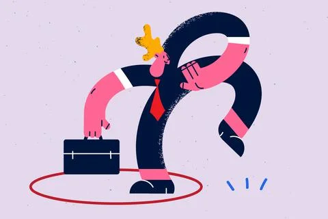 Comfort zone, managing routine concept Stock Illustration