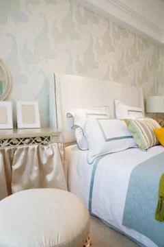 Comfortable bedroom Stock Photos