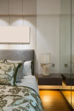 Comfortable bedroom Stock Photos