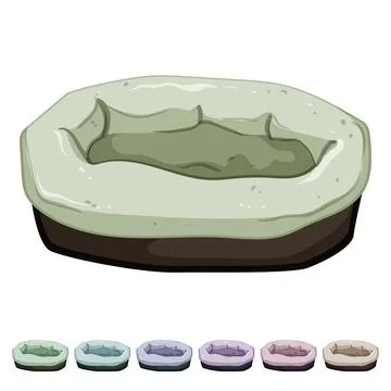 Comfortable cat house cartoon vector graphic 스톡 일러스트