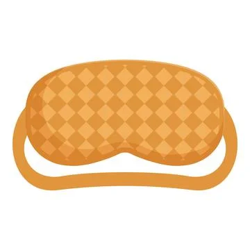 Comfortable checkered sleep mask for sleeping well and having sweet dreams Stock Illustration
