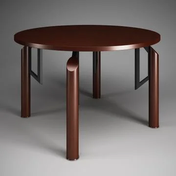 Comfortable Desk for the office. 3D visualization. Illustrazione stock