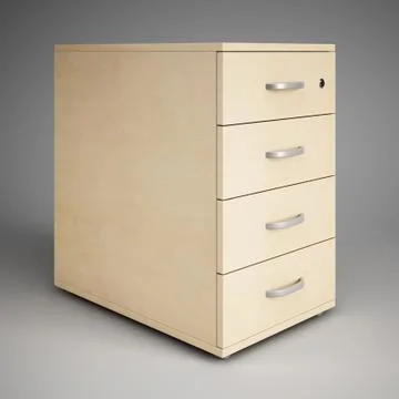 Comfortable Desk for the office. 3D visualization. Stock Illustration
