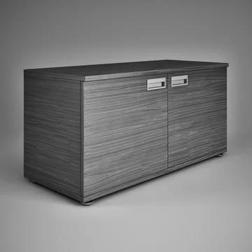 Comfortable Desk for the office. 3D visualization. Stock Illustration