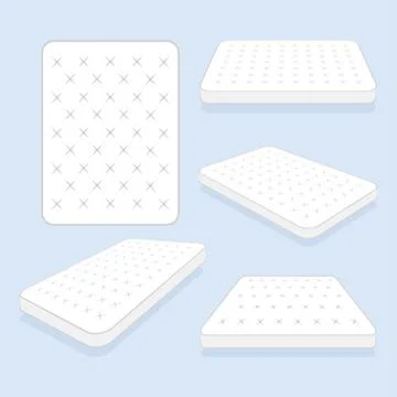 Comfortable double mattress for sleeping. vector illustration Illustrazione stock