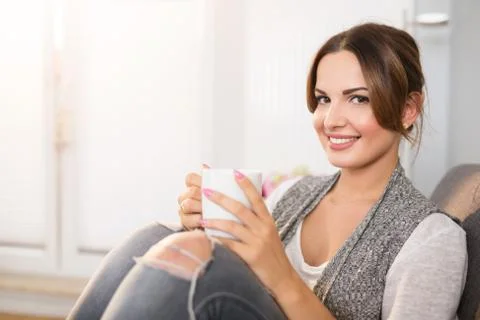 Comfortable at home Foto stock