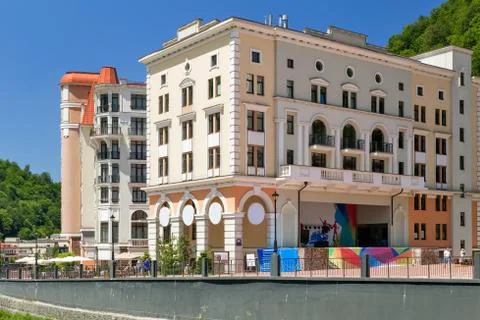 Comfortable hotel in the mountains. Foto stock