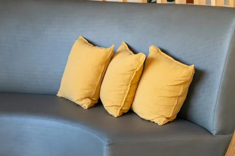Comfortable pillows decoration on sofa Stock-Fotos