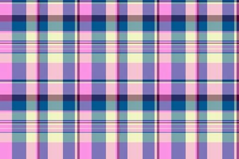 Comfortable plaid pattern seamless, old check fabric background. Simple vec.. 스톡 일러스트