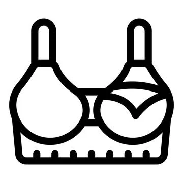 Comfortable push up bra with underwire supporting bust enhancing cleavage Stock Illustration