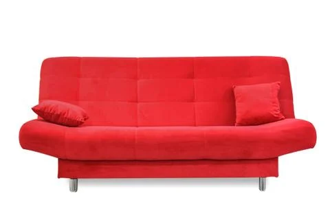 Comfortable red sofa Foto stock