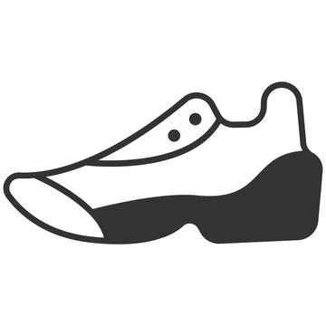 Comfortable Running Shoes Athletic Performance Stock Illustration