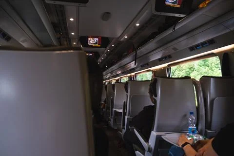 Comfortable train journey Stock Photos