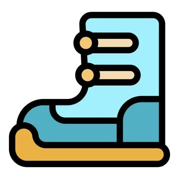 Comfortable winter boot protecting from cold weather Stock Illustration