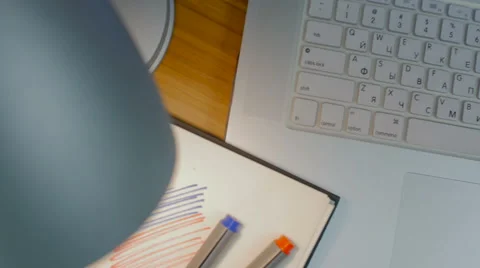 Comfortable working place Stock Footage 60257082