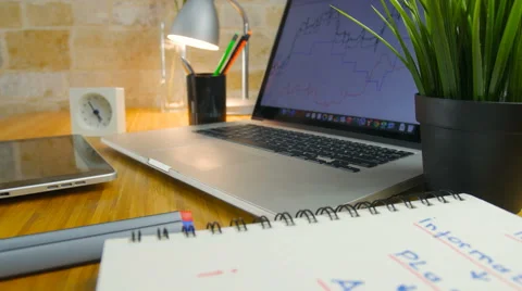 Comfortable working place Stock Footage 60257427