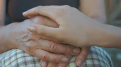 Comforting hands 스톡 동영상 25815883
