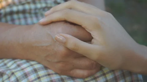 Comforting hands 스톡 동영상 25818083