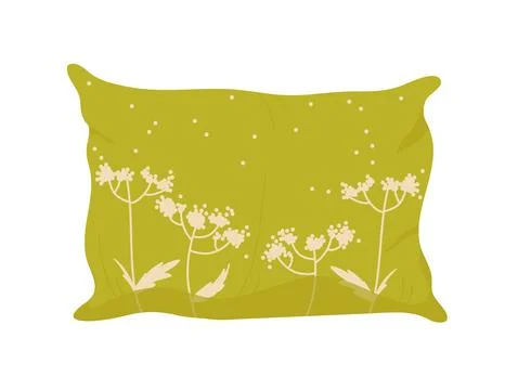Comfy decorative sofa pillow Stock Illustration