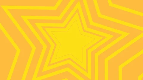 Comic 2d animation background 4k cartoon video yellow star animation Stock Footage 129616745