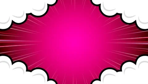 Comic abstract background with clouds. vector illustration. Stock Illustration