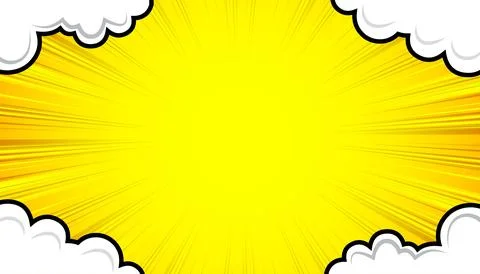 Comic abstract background with clouds. vector illustration. Illustrazione stock