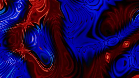 Comic abstract flames digital design art swirl pattern video loop Stock Footage 208850604