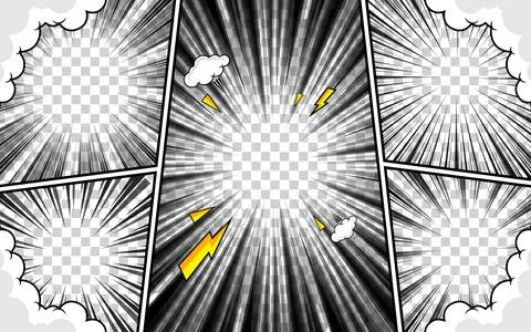 Comic abstract scene page background Stock Illustration