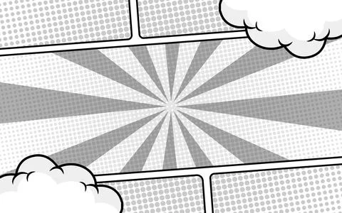 Comic abstract scene page background Stock Illustration