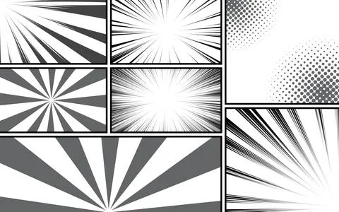 Comic abstract scene page background イラスト素材