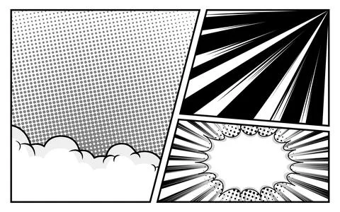 Comic abstract scene page background 스톡 일러스트