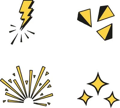 Comic action effects set, bold pop art vector illustration イラスト素材
