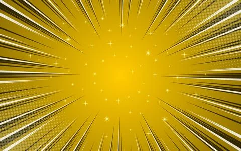 Comic action explosion zoom in background. Stock Illustration