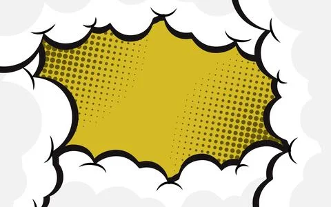 Comic action explosion zoom in background. Stock Illustration